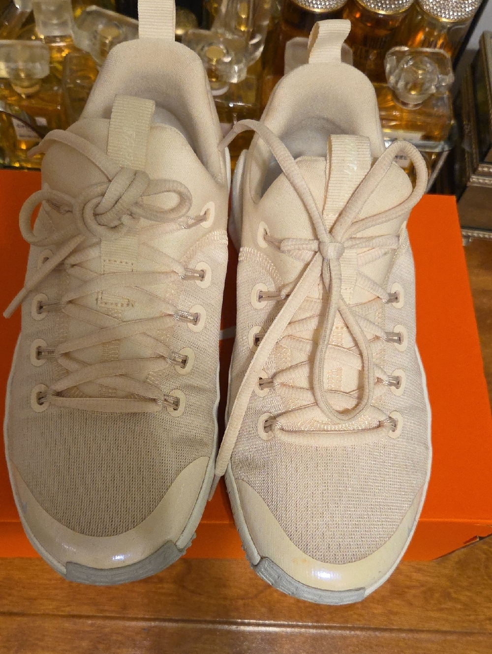 Nike Women's Athletic Sneakers in Beige/Cream